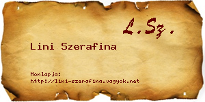 Lini Szerafina névjegykártya